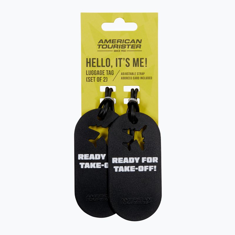 Poggyászcímke American Tourister Luggage Tag Fun 2 pcs. ready for take off 4