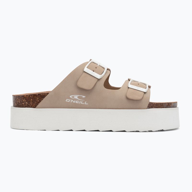 Női O'Neill Sandy Platform Slider Low barna flip-flopok 2