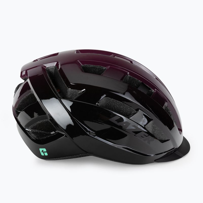 Lazer Codax KC CE-CPSC+net bordó/fekete kerékpáros sisak BLC2237891799 3