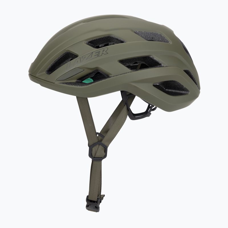 Lazer Strada KinetiCore matt fenyő zöld kerékpáros sisak 3