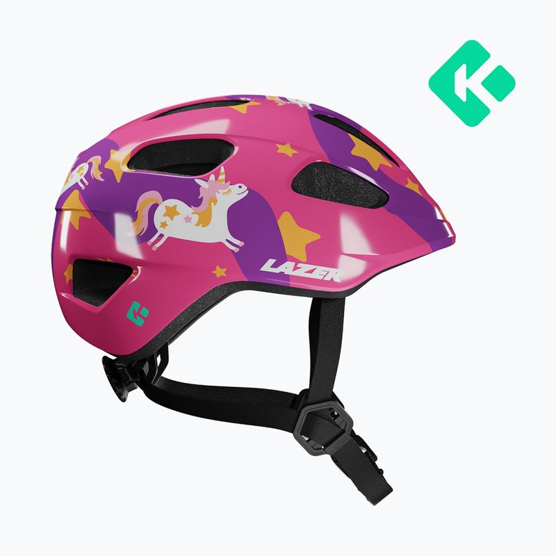 Gyermek kerékpáros sisak Lazer Pnut 2.0 KinetiCore purple pony 2