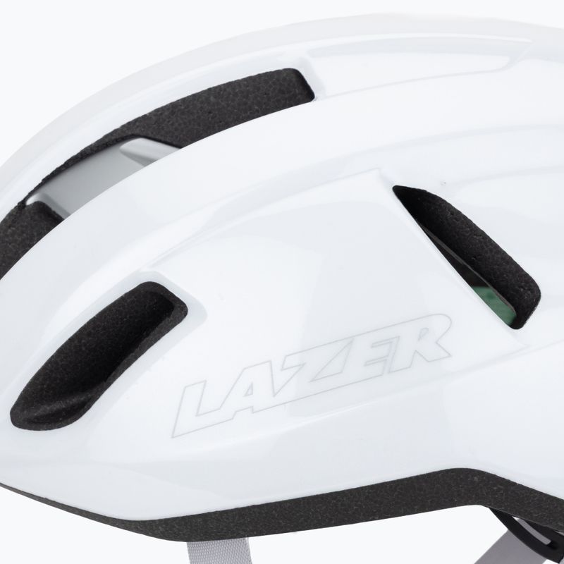 Kerékpáros sisak Lazer Sphere KinetiCore white/silver 7