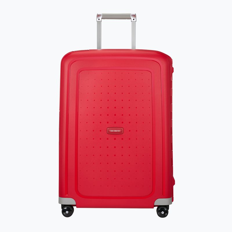 Bőrönd Samsonite S'cure Spinner 79 l crimson red