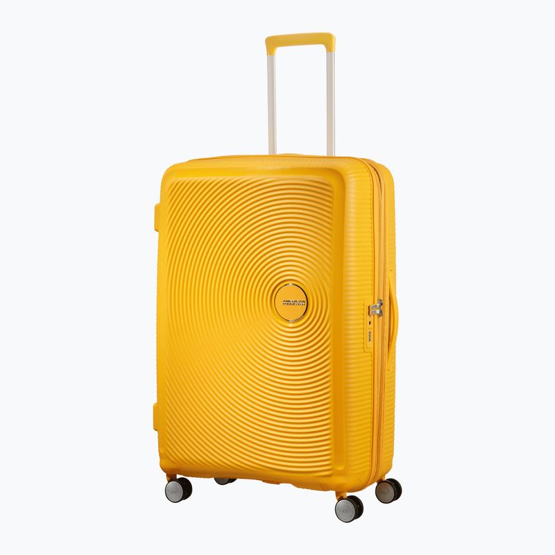 Utazó bőrönd American Tourister Soundbox 77 110 l golden yellow 4