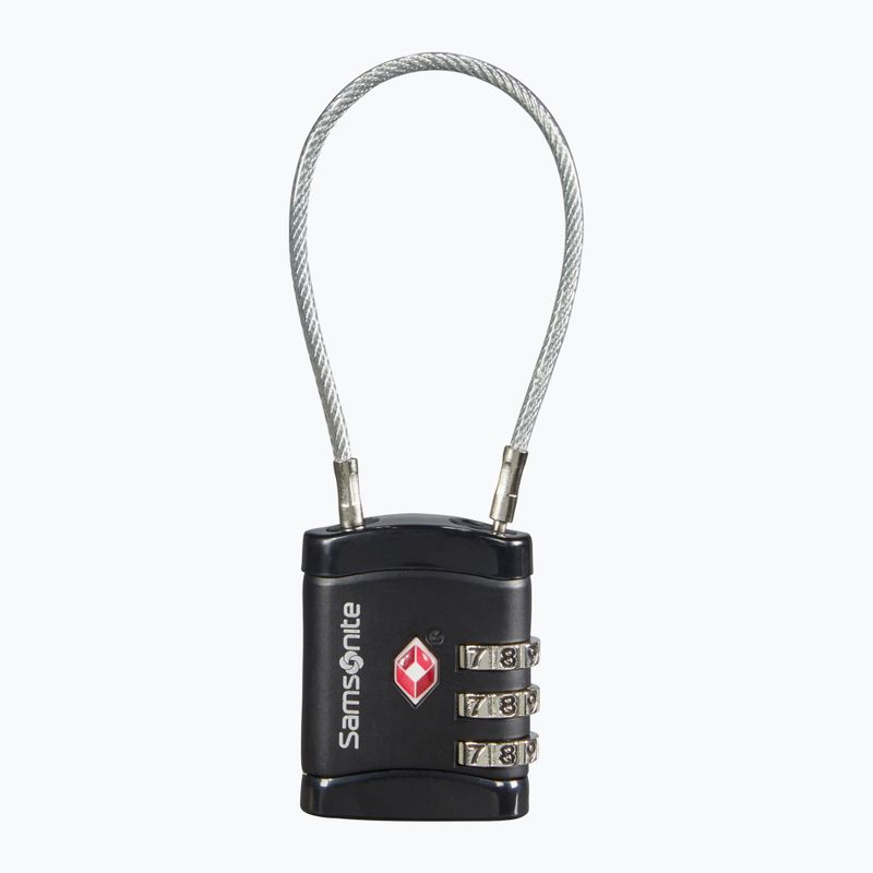 Samsonite Cablelock 3 Dial Tsa lakat fekete