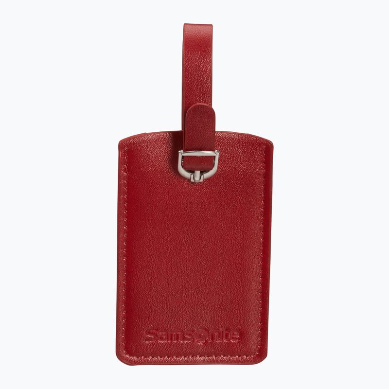 Samsonite téglalap alakú poggyászcímke X2 piros