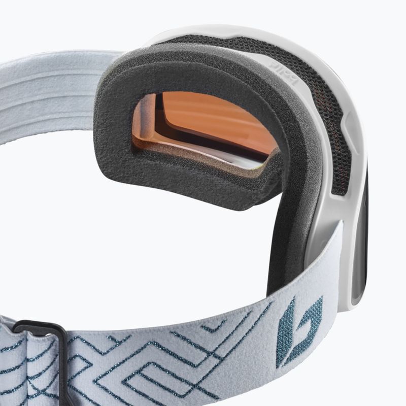 Síszemüveg Bollé Nevada Small white metalic blue matte/azure 2