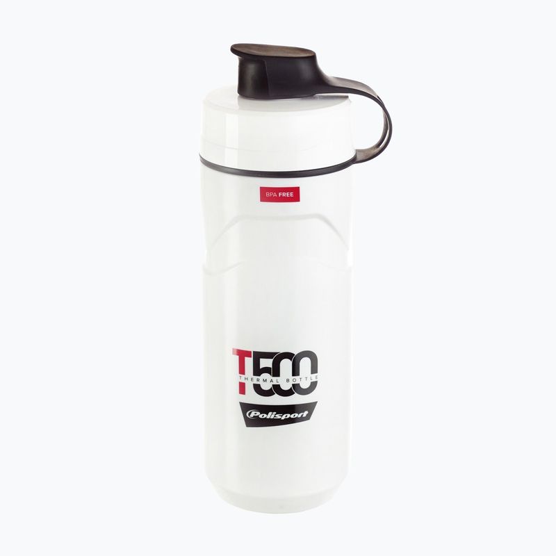 Polisport Thermal T500 kerékpáros palack 500 ml fehér/piros