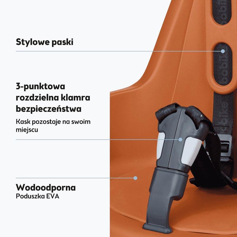 Kerékpár ülés bobike One Mini csokoládé barna 5