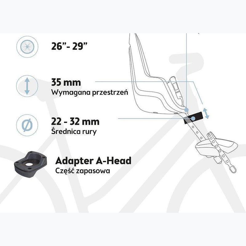Kerékpár ülés bobike One Mini csokoládé barna 6