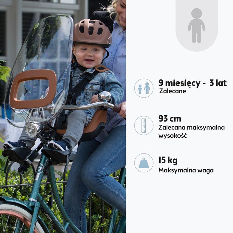 Kerékpár ülés bobike One Mini csokoládé barna 7