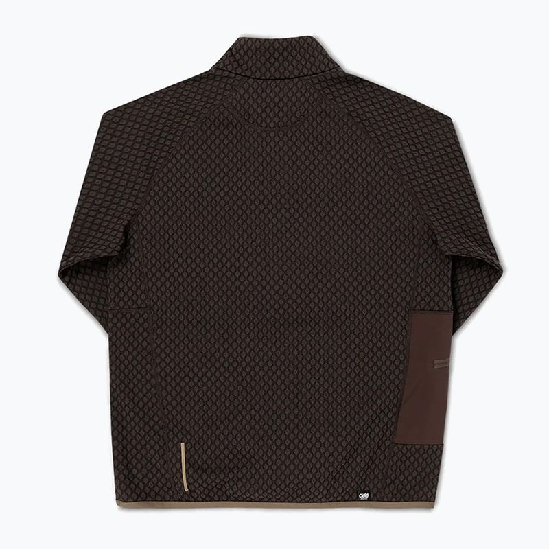 Férfi futópulóver Ciele Athletics VLVHalfzip oak 2