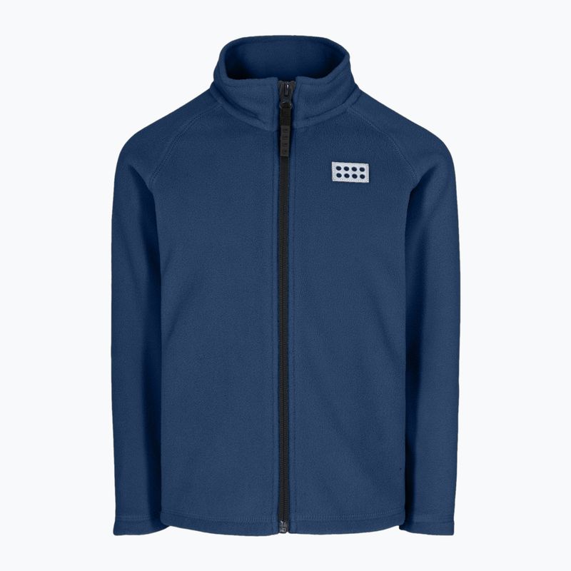 Gyermek fleece kapucnis pulóver LEGO Lwsinclair 705 tengerészkék 22973