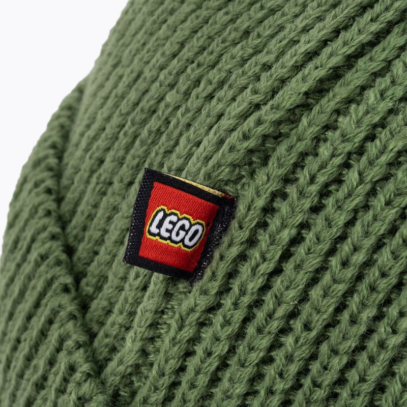 LEGO Lwasmus gyermek síelősapka sötét khaki színű 4