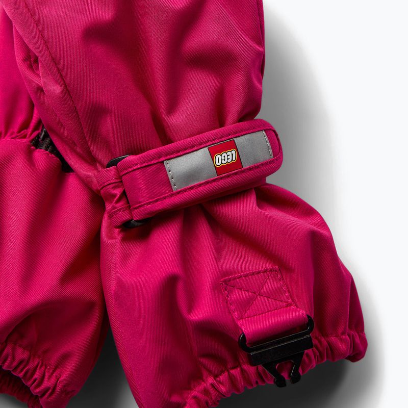 Gyerek síkesztyű LEGO Lwazun 705 dark pink 4