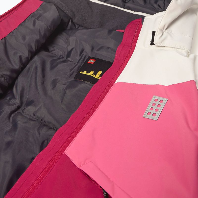 Gyerek síkabát LEGO Lwjested 708 dark pink 5