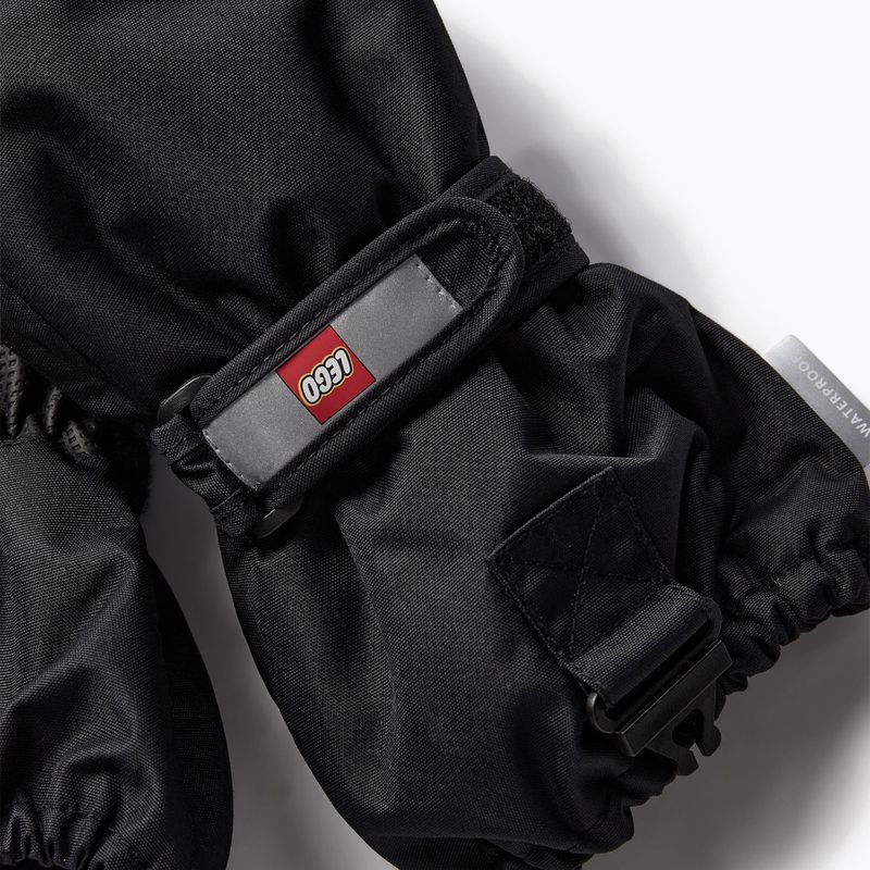 Gyermek síelő kesztyű LEGO Lwatlin 700 fekete 4