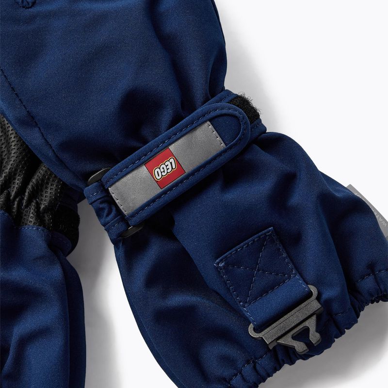 Gyermek síelő kesztyű LEGO Lwazun 705 2023 sötétkék 4