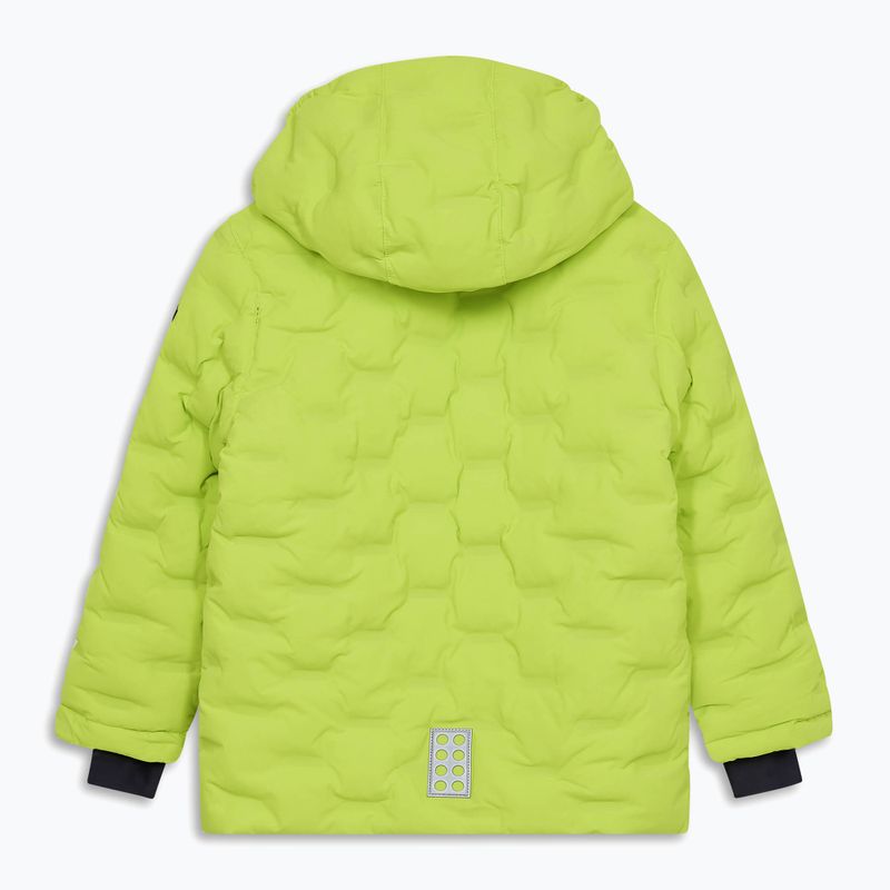 Gyermek sí kabát LEGO Lwjipe 706 lime zöld/kék 2