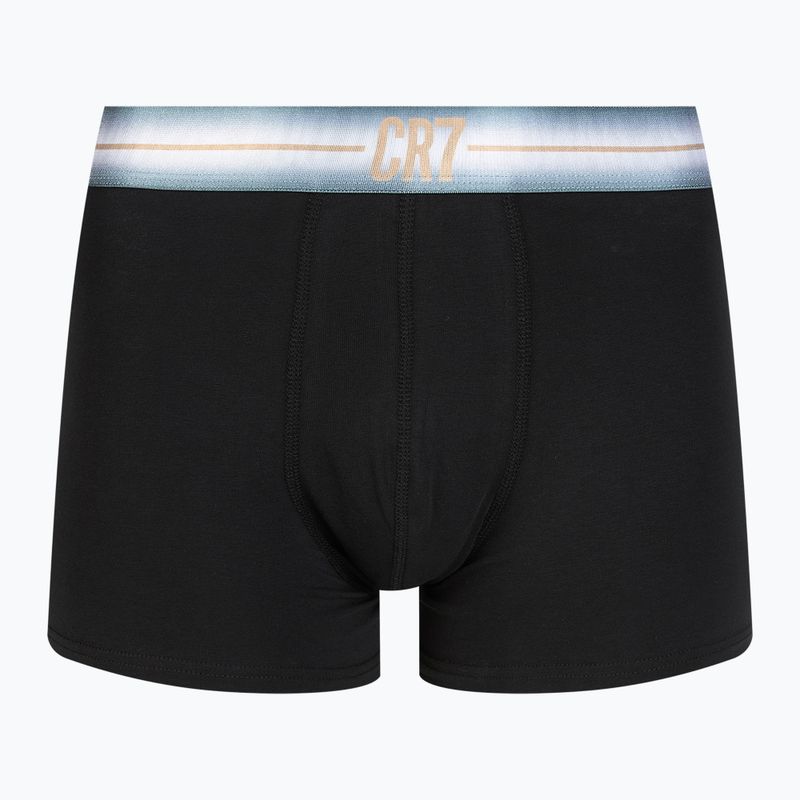 Férfi boxeralsó CR7 Basic Trunk 3 darab black/navy blue 2