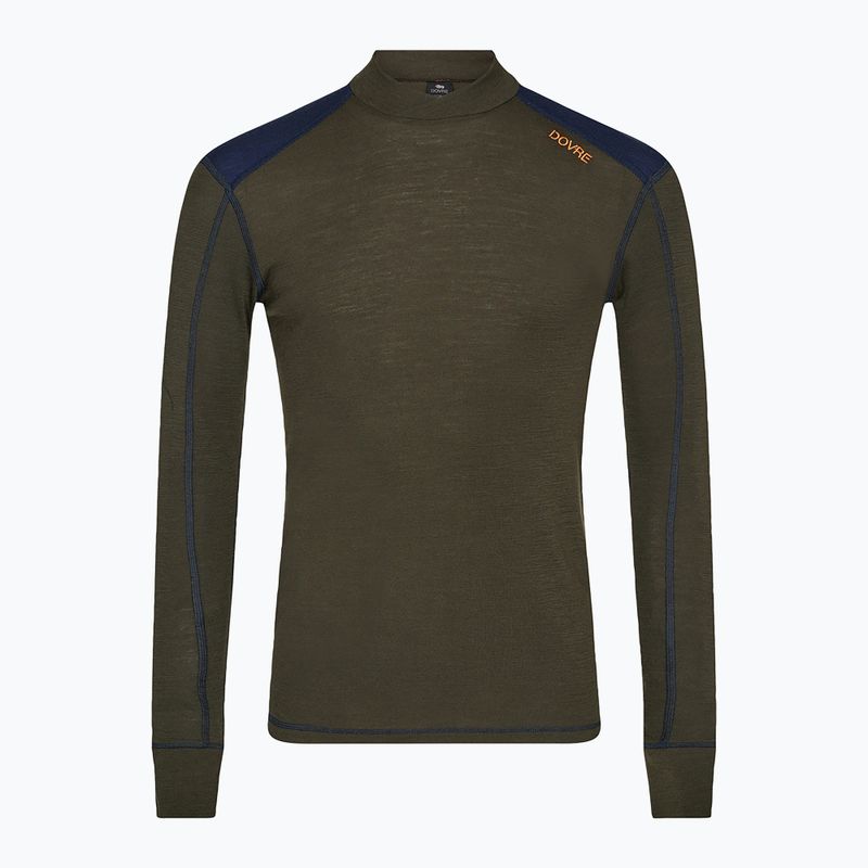 Férfi Termoaktiv pulóver Dovre Folded Collar khaki 4