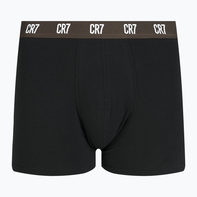 Férfi boxeralsó CR7 Basic Trunk 3 darab black/brown 2