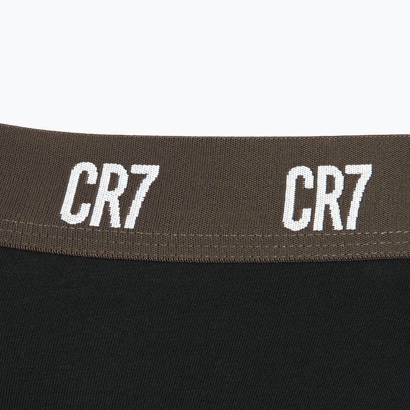 Férfi boxeralsó CR7 Basic Trunk 3 darab black/brown 4