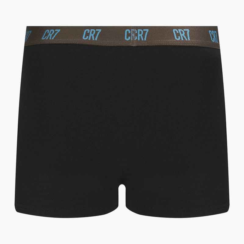 Férfi boxeralsó CR7 Basic Trunk 3 darab black/brown 6