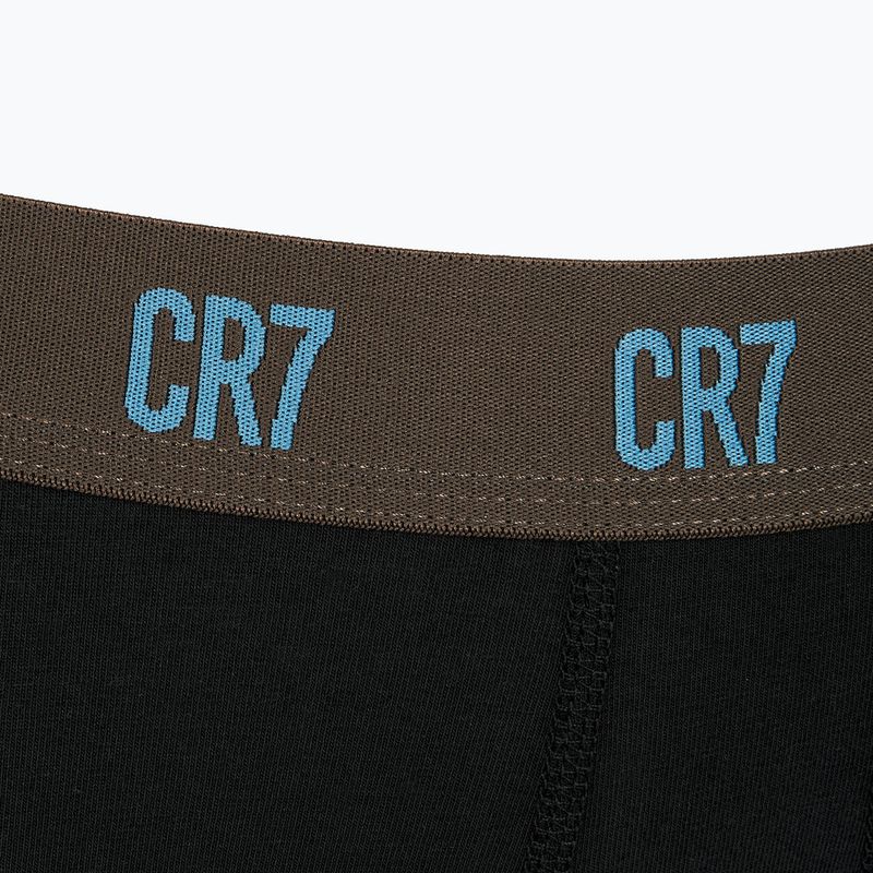 Férfi boxeralsó CR7 Basic Trunk 3 darab black/brown 7