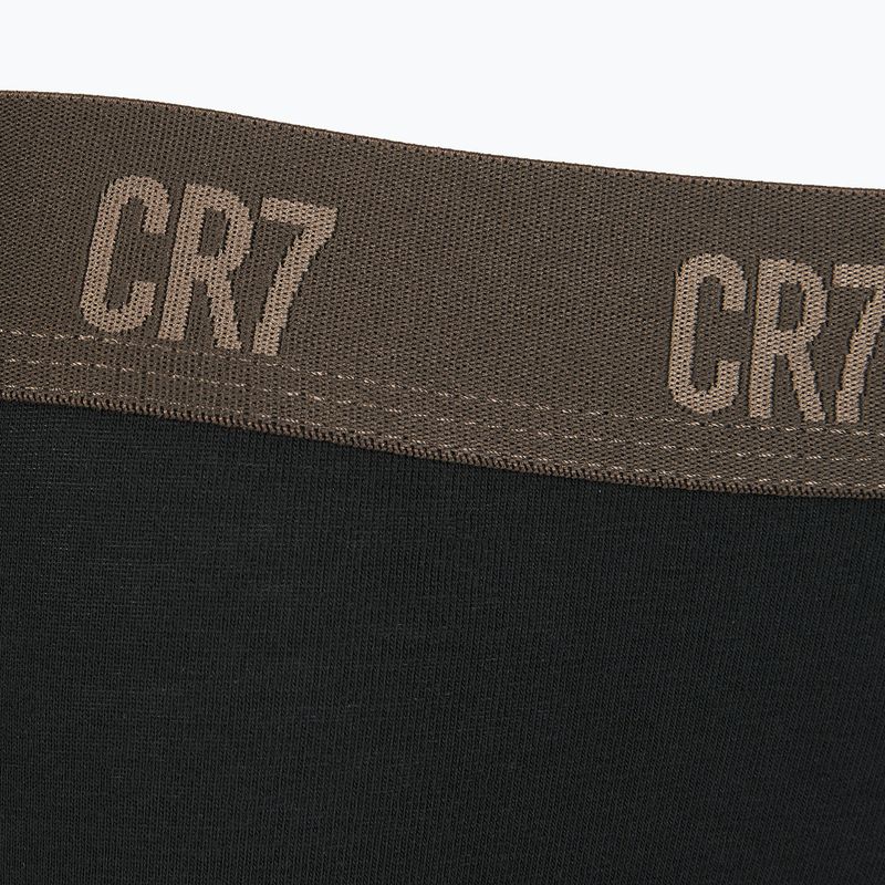 Férfi boxeralsó CR7 Basic Trunk 3 darab black/brown 10