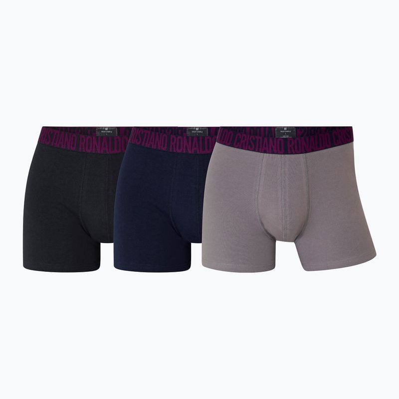 Férfi boxeralsó CR7 Basic Trunk 3 db multicolor