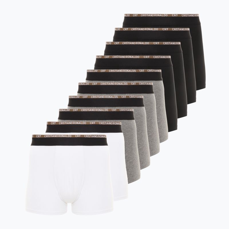 Férfi boxeralsó CR7 Basic Trunk 10 pár multicolor