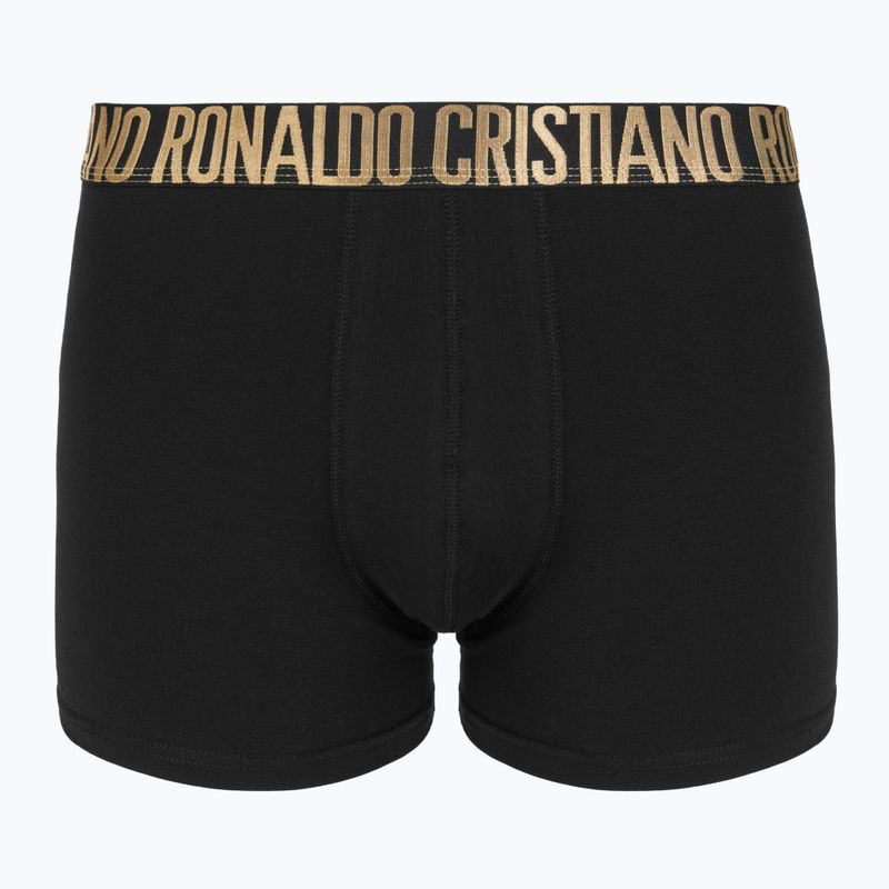 Férfi boxeralsók CR7 Basic Trunk 4 pár 2492 BLACK 2