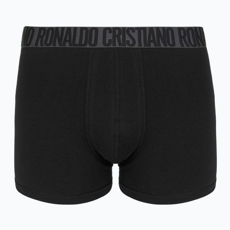 Férfi boxeralsók CR7 Basic Trunk 4 pár 2492 BLACK 3