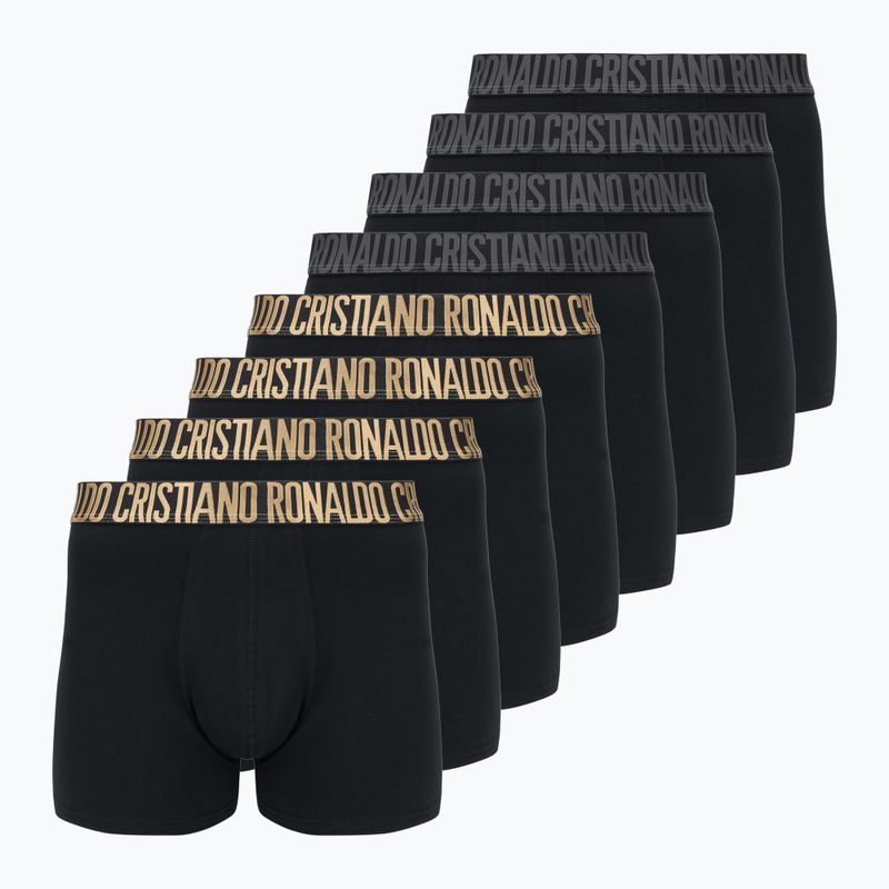 Férfi boxeralsók CR7 Basic Trunk 8 pár black