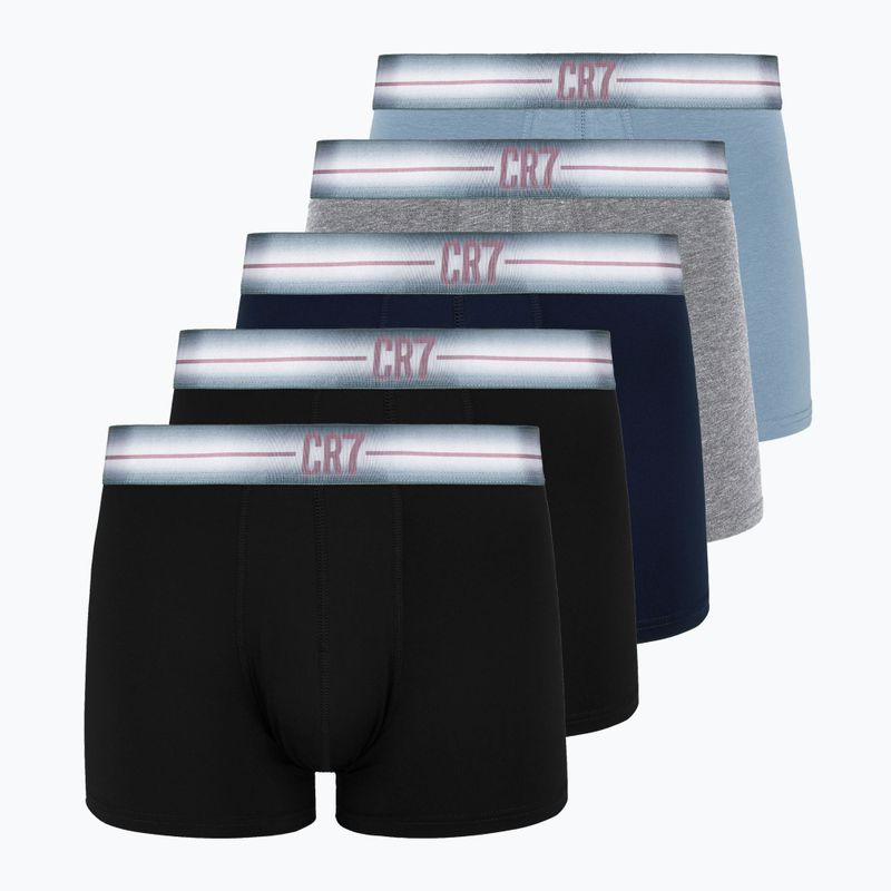 Férfi CR7 Basic Trunk boxeralsó 5 pár multicolor