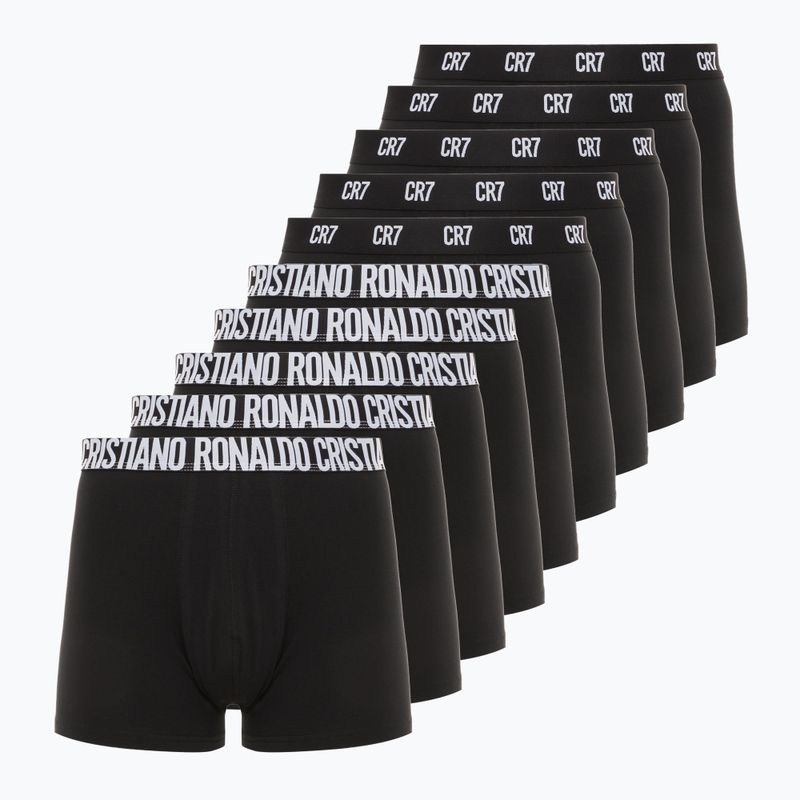 Férfi boxeralsó CR7 Basic Trunk 10 pár fekete