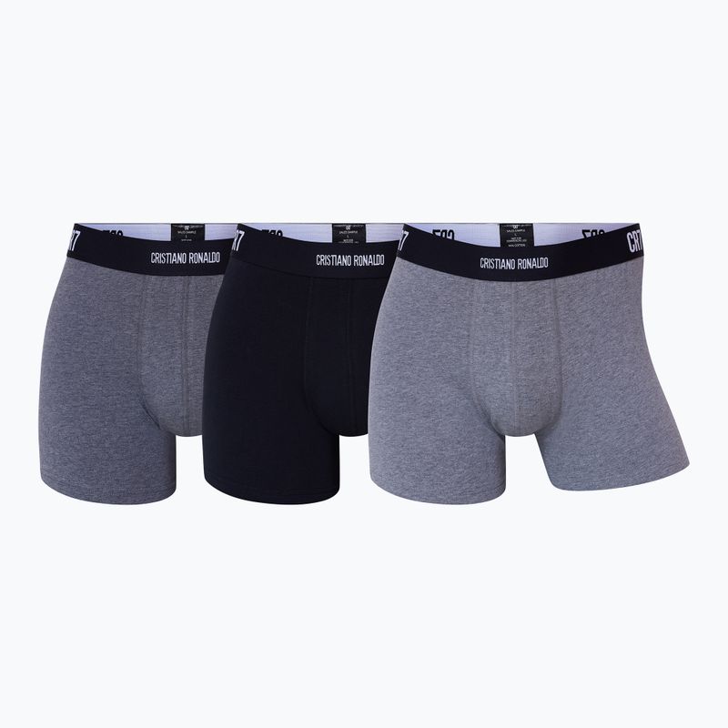 Férfi boxeralsó CR7 Basic Trunk 3 pár multicolour