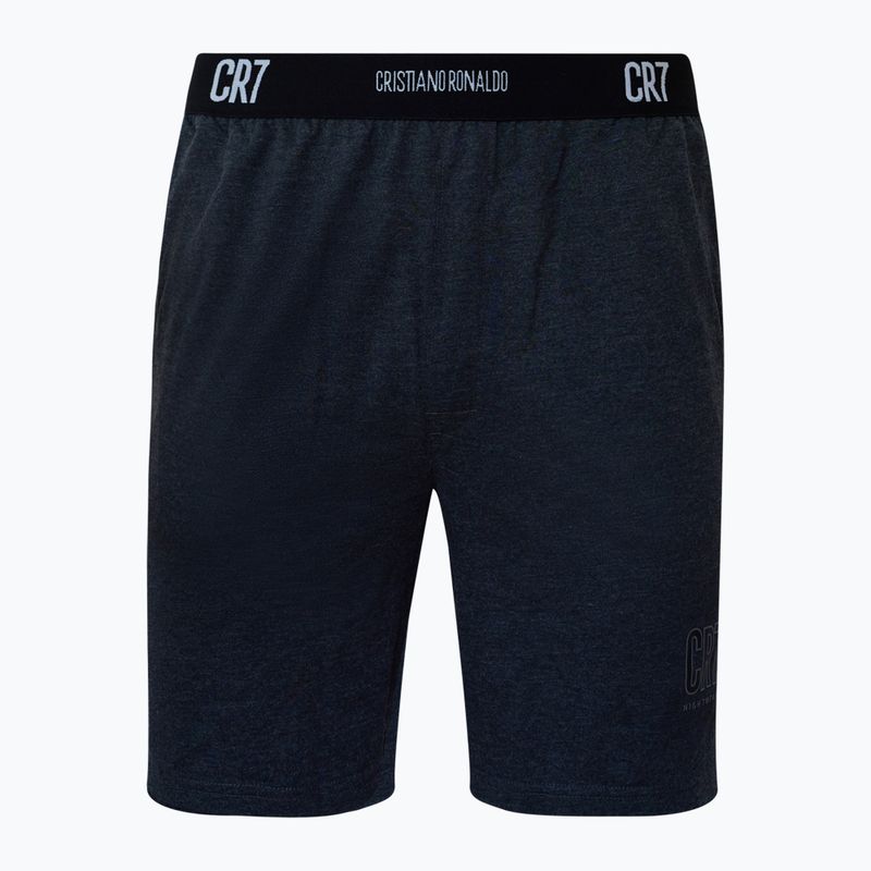 Férfi pizsama CR7 Pyjama Short dark grey melange 4