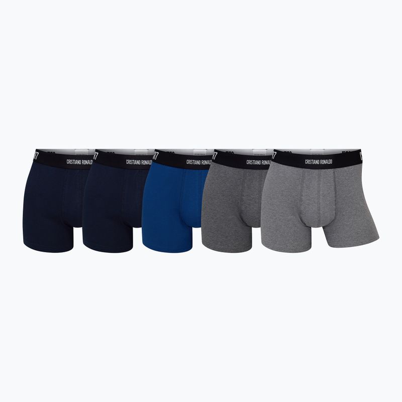 Férfi boxeralsó CR7 Basic Trunk 5 pairs 2344 multicolour 2