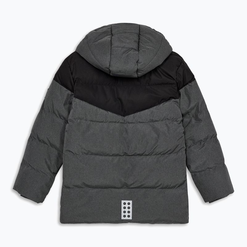 Gyerek bélelt kabát LEGO Lwjebel 733 dark grey melange 2
