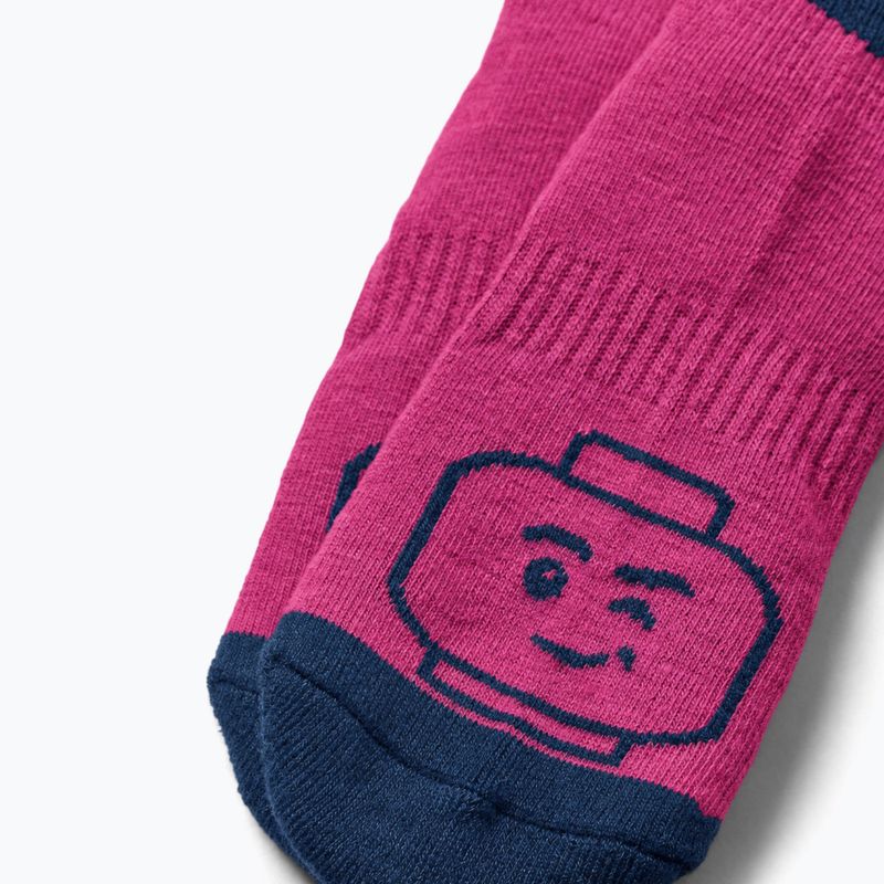 Gyerek sízokni LEGO Lwazun 700 fuchsia 3