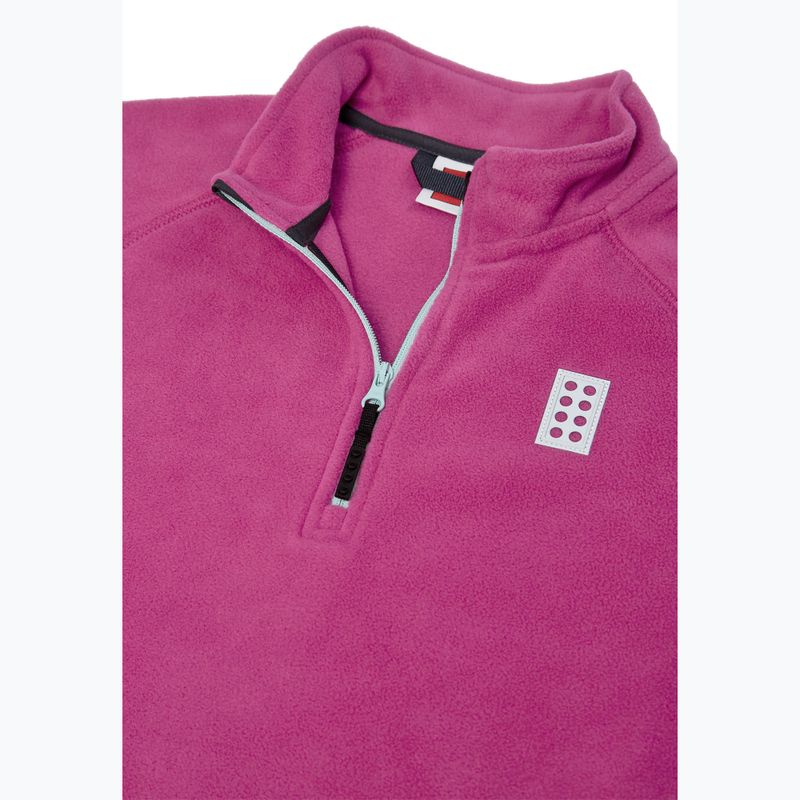 Gyerek polár pulóver LEGO Lwsinclair 702 fuchsia 3