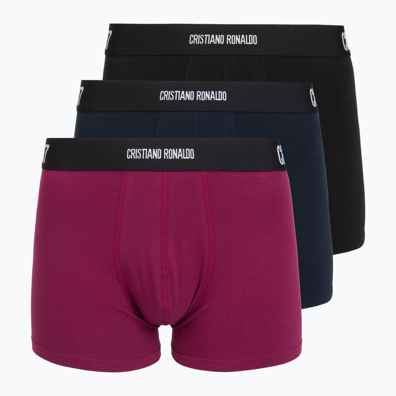 Férfi boxer nadrág CR7 Basic Trunk 3 pack multicolour