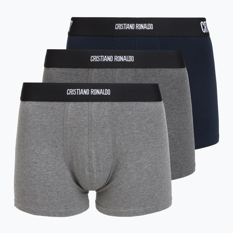 Férfi boxer nadrág CR7 Basic Trunk 3 pack multicolour
