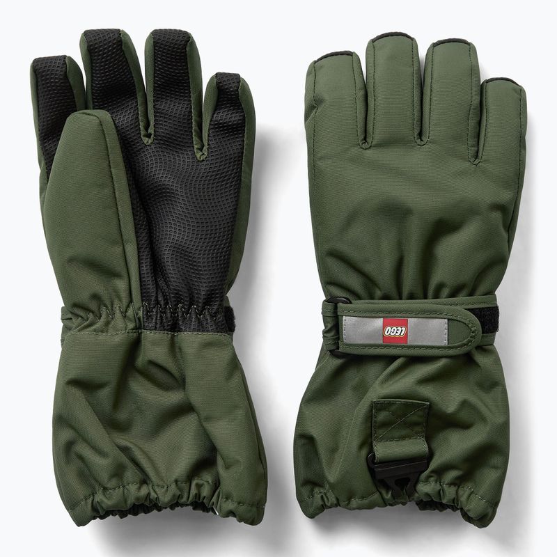 Gyerek síkesztyűk LEGO Lwatlin 700 dark green 2