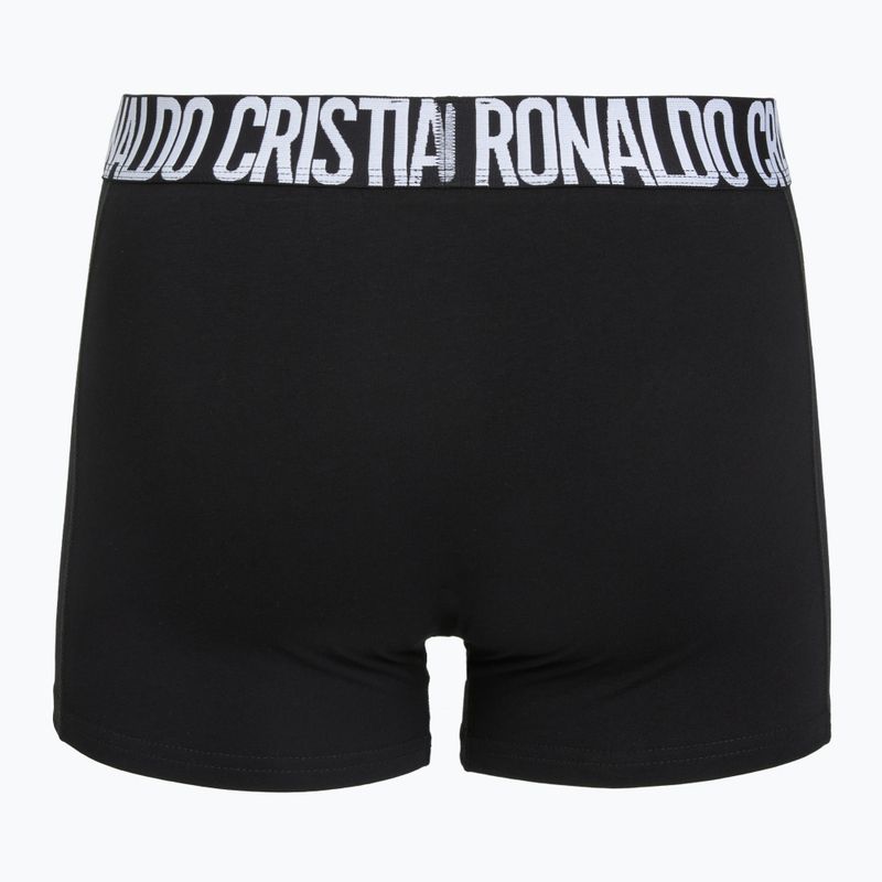 Férfi boxer nadrág CR7 Fashion Trunk 2 pack black 3