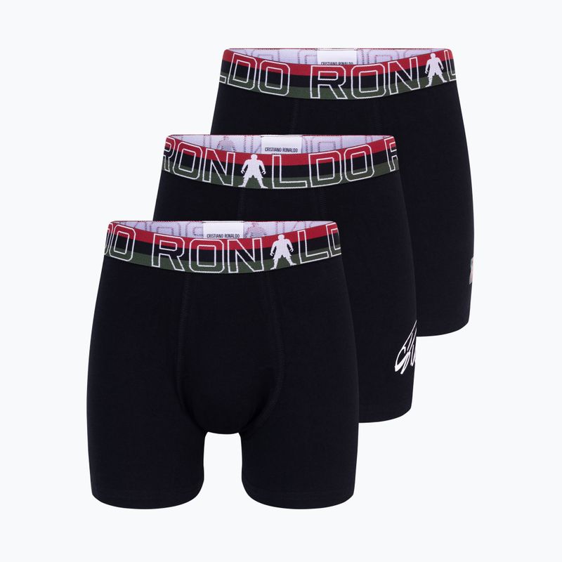 Gyermek boxer nadrág CR7 Trunk 3 pairs black