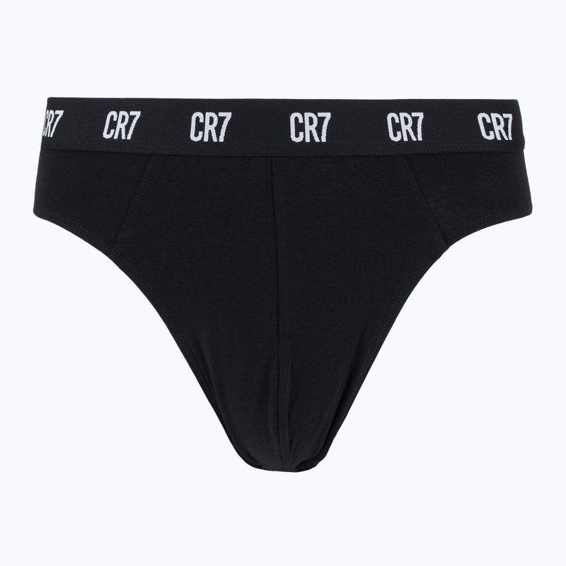Férfi boxeralsó CR7 Basic Brief 3 pár fekete 2