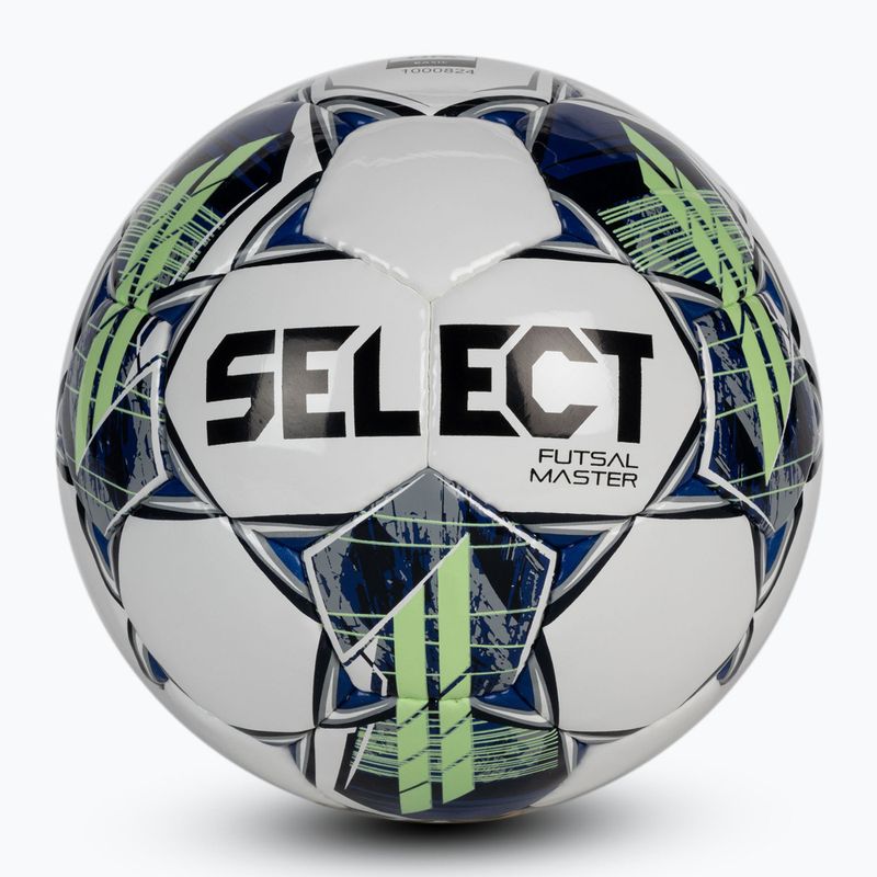 Válassza Futsal Master Shiny V22 labdarúgó fehér és fekete 310014